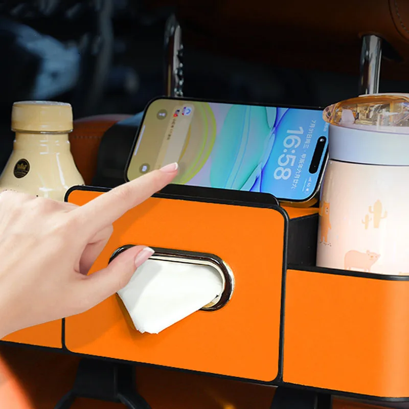 Multifunctional Car Backseat Organizer Storage Holder Box - Image 5