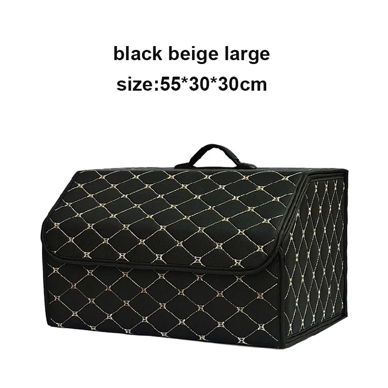 Large Capacity PU Leather Car Trunk Organizer Storage Bag - Image 9
