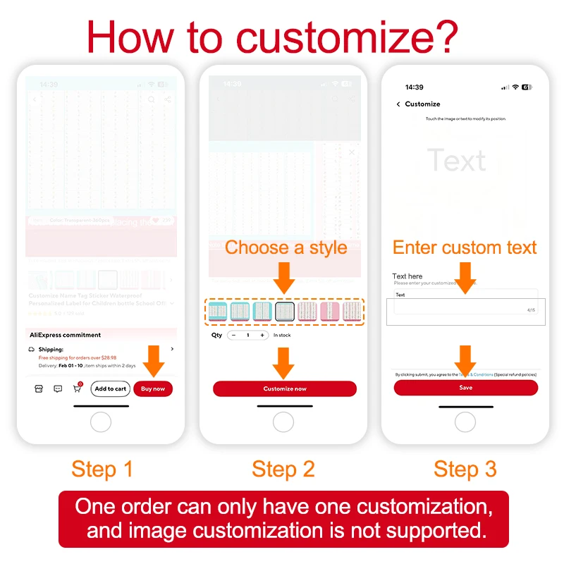 Custom Waterproof Transparent Name Stickers for Kids Supplies - Image 6