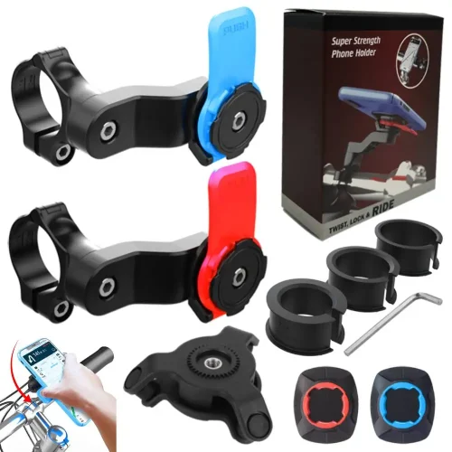 Bicycle Phone Holder for 4.7-7.2 Inch Phones with Vibration Dampening