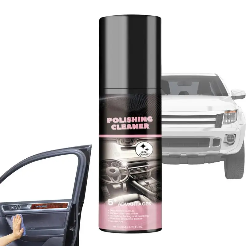 100ml Car Interior Polish Cleaner Shine Detailer Spray - Image 2