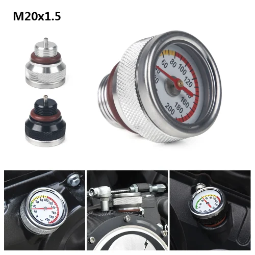 M20x1.5 Motorbike Oil Temperature Gauge for Harley TR300