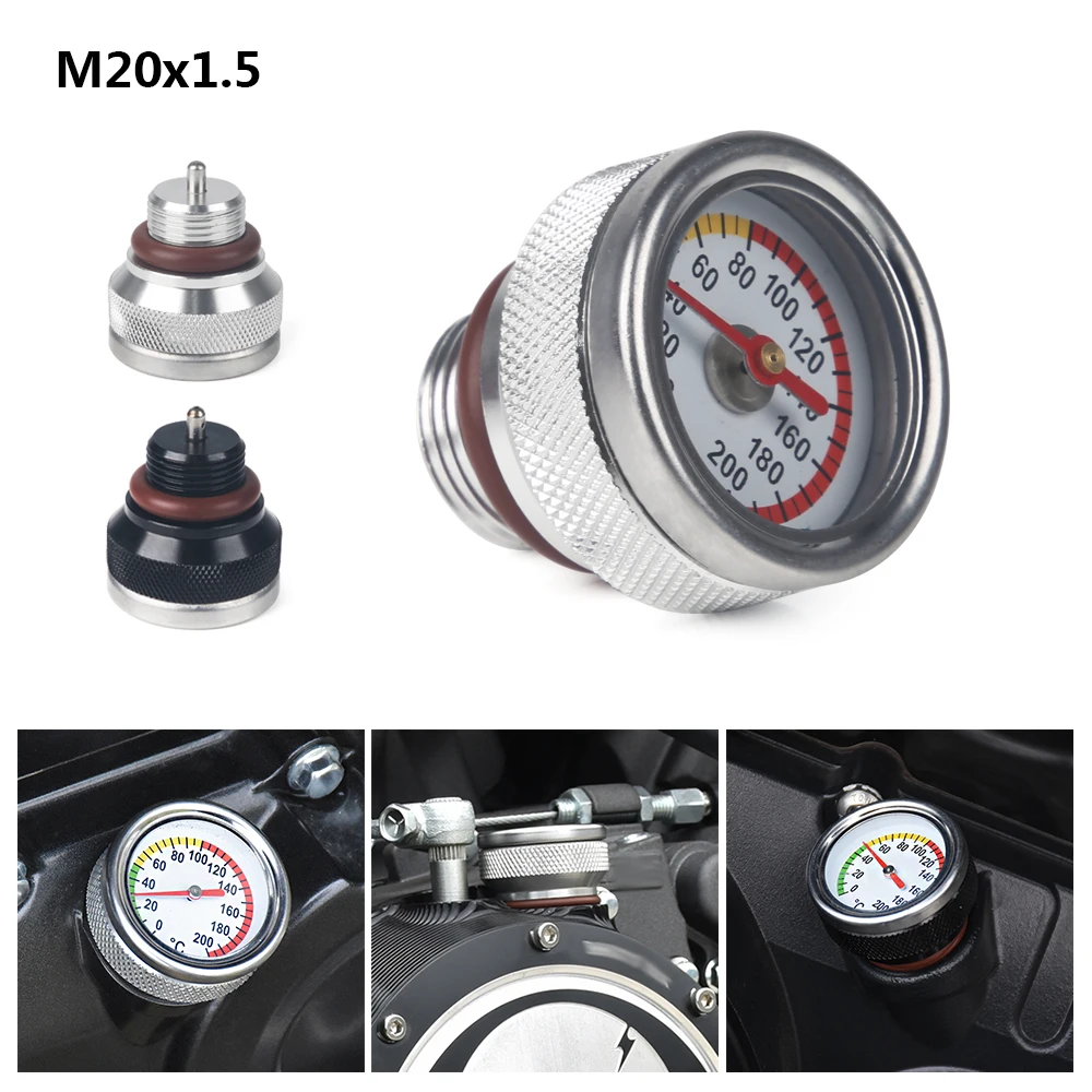 M20x1.5 Motorbike Oil Temperature Gauge for Harley TR300