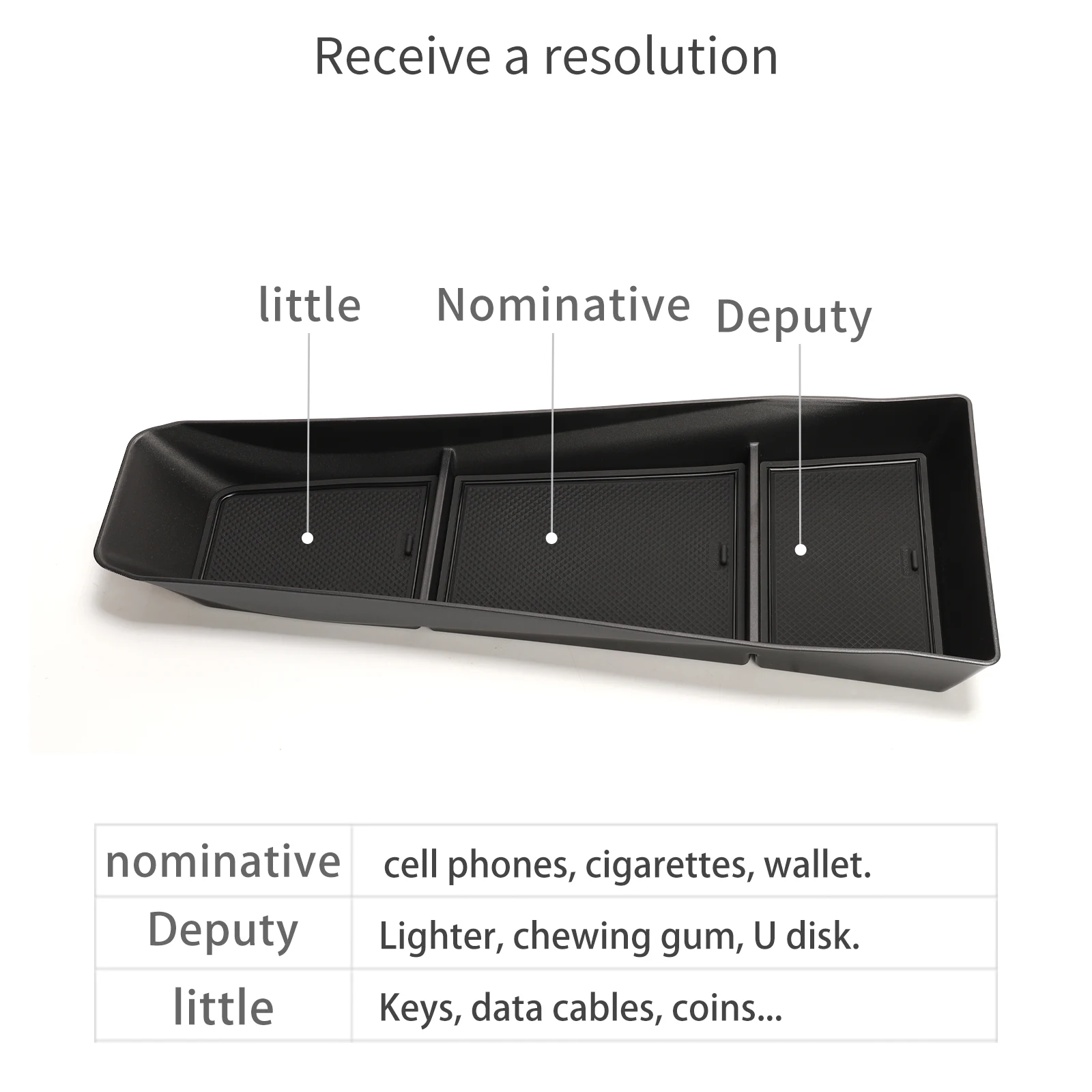 BYD Dolphin Mini Center Console Storage Tray Organizer ABS - Image 6