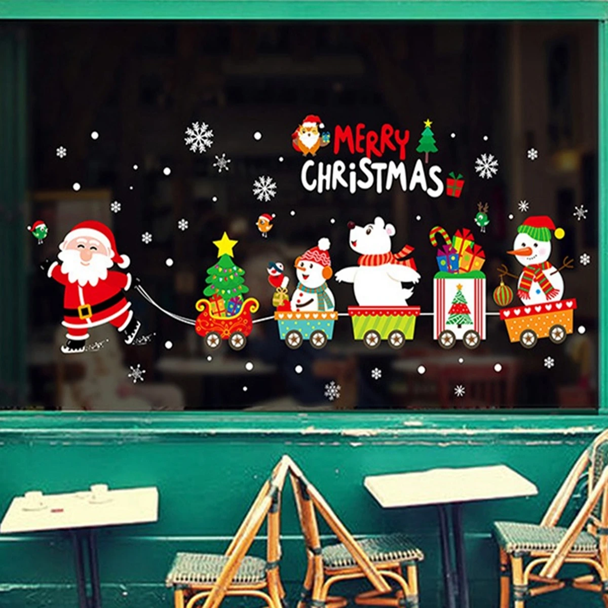 Christmas Wall Window Stickers Holiday Decoration Set XS0044 - Image 6