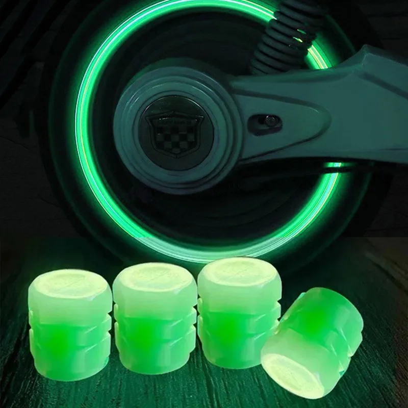 Luminous ABS Tire Valve Caps for Universal Car Models - Image 2