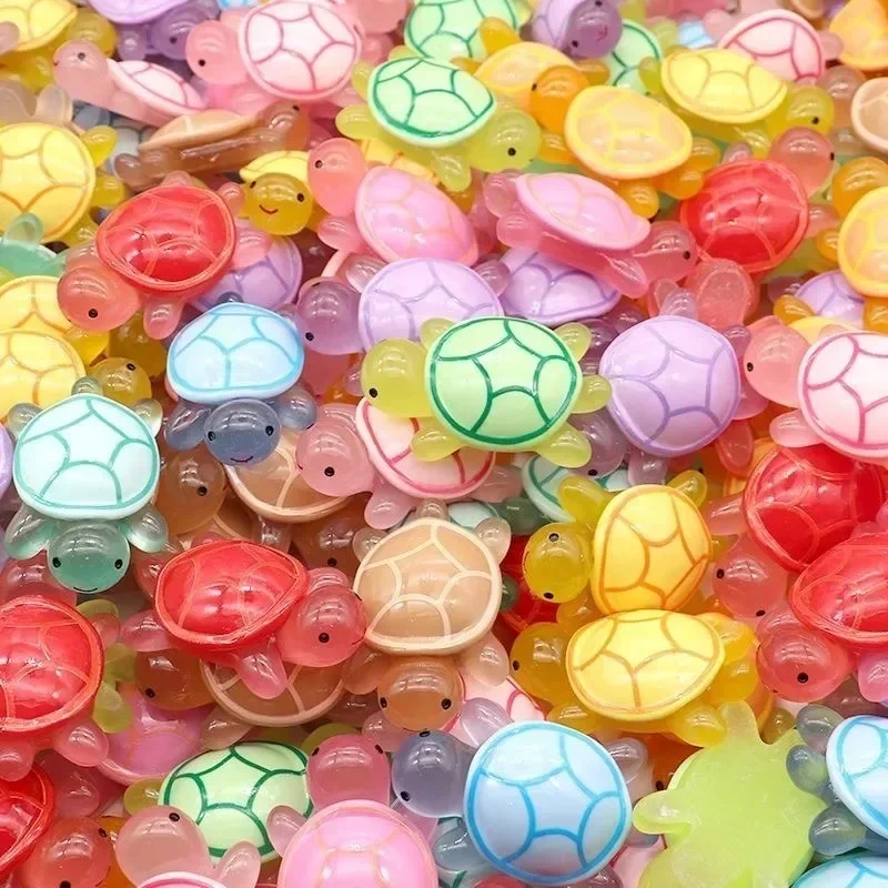 50 Pcs Mini Luminous Turtle Resin Ornaments for Home Decor - Image 7