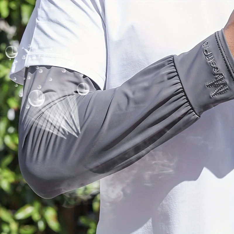 Men's Cooling Arm Sleeves Breathable Sun Protection Polyester - Image 2