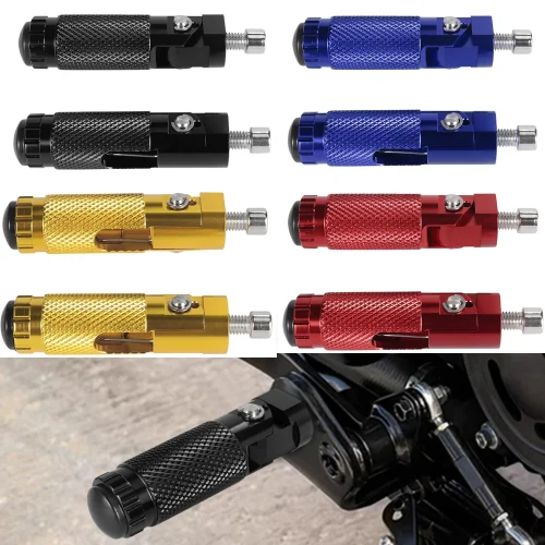 M8 CNC Aluminum Motorcycle Footpegs for BMW Honda KTM Ducati