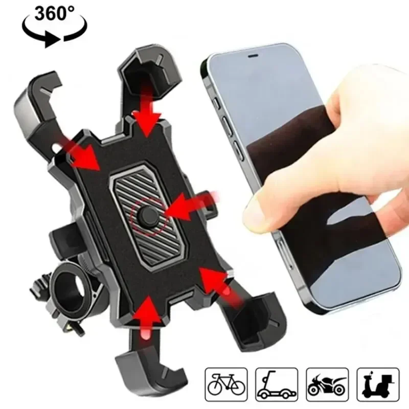 VIKEFON 360° Rotatable Electric Bike Phone Holder Stand