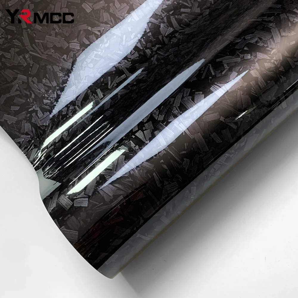 Glossy Black Carbon Fiber Vinyl Wrap 300cm Auto Decal - Image 5