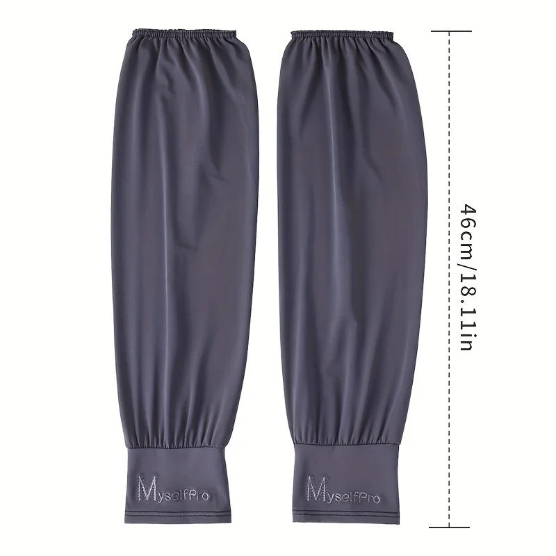 Men's Cooling Arm Sleeves Breathable Sun Protection Polyester - Image 4