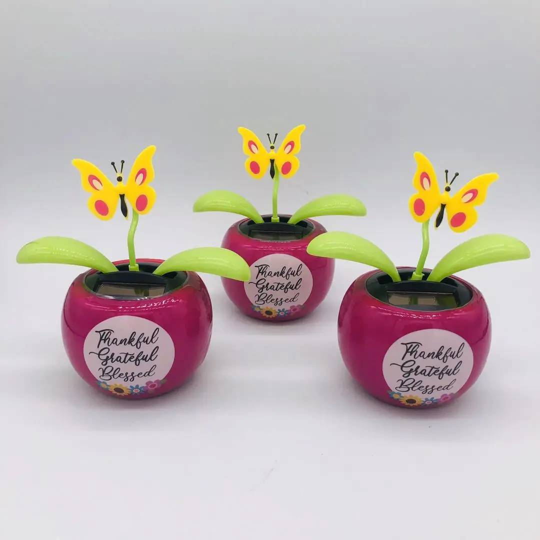 Solar Automatic Swing Flower Car Ornament Resin 40g - Image 5