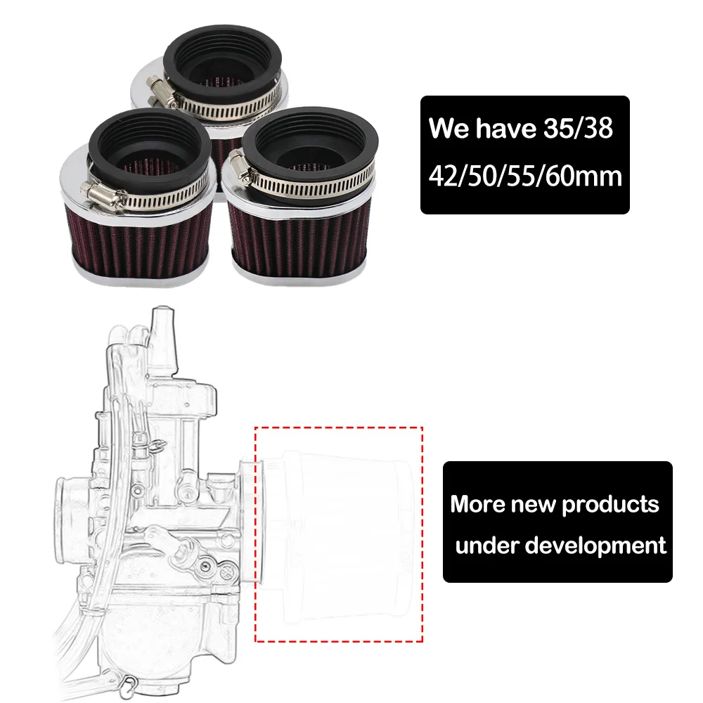 ZSDTRP Universal High Performance Motorcycle Air Filter 38-60mm - Image 4