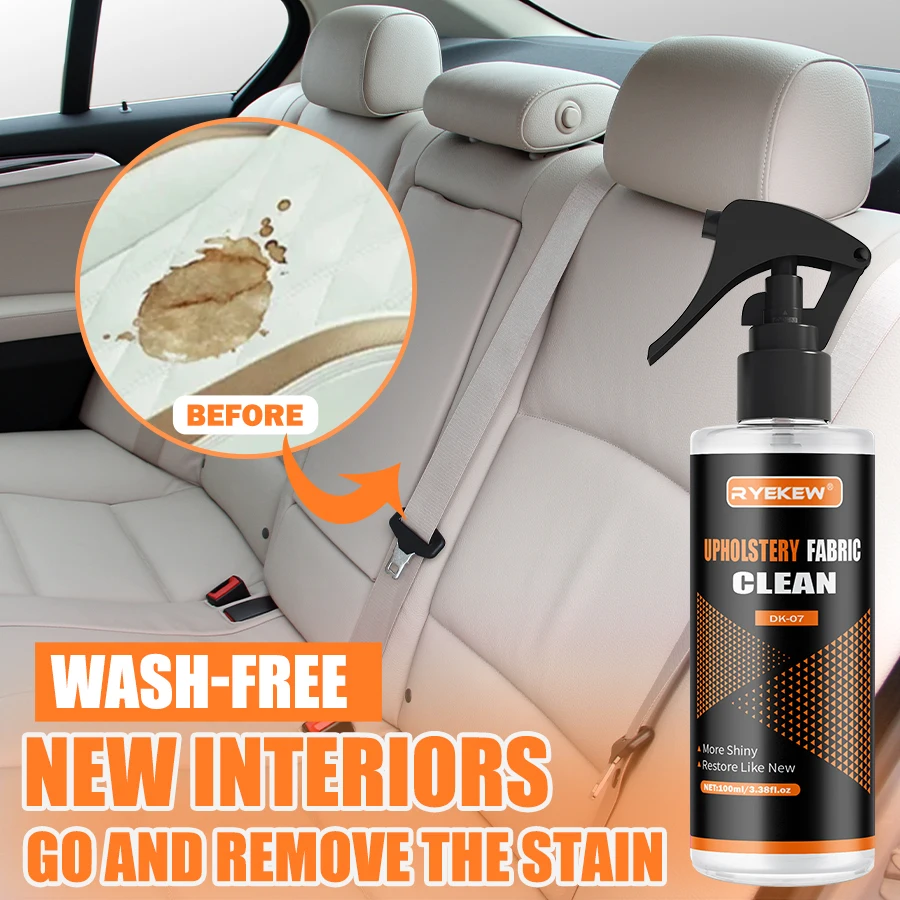 Car Interior Cleaner DK-07 Leather Fabric Upholstery Stain Remover - Image 2