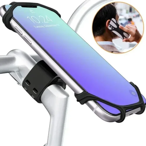 VIKEFON 360 Rotatable Silicone Phone Holder for Bikes