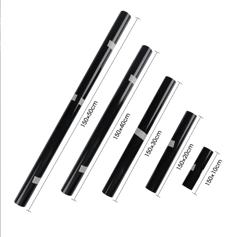 Gloss Black PVC Car Body Vinyl Wrap Self Adhesive 150x50cm - Image 6