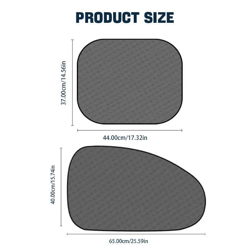 SEAMETAL UV Blocking Car Window Sun Shade Curtain Non-Woven - Image 2