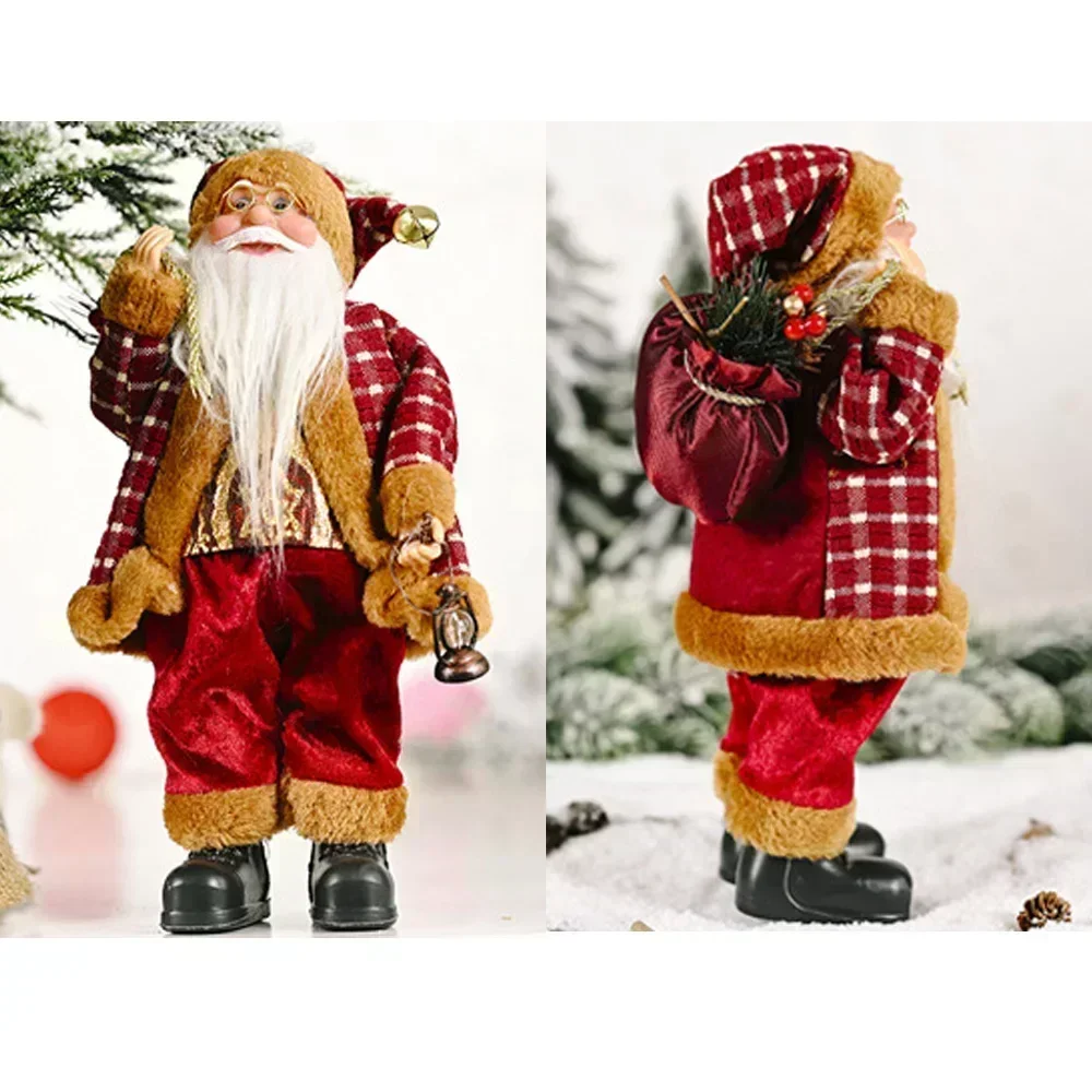 Santa Claus Plush Doll 30cm Christmas Home Decoration - Image 5