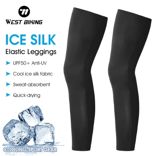 West Biking UV Protection Compression Cycling Leg Sleeves