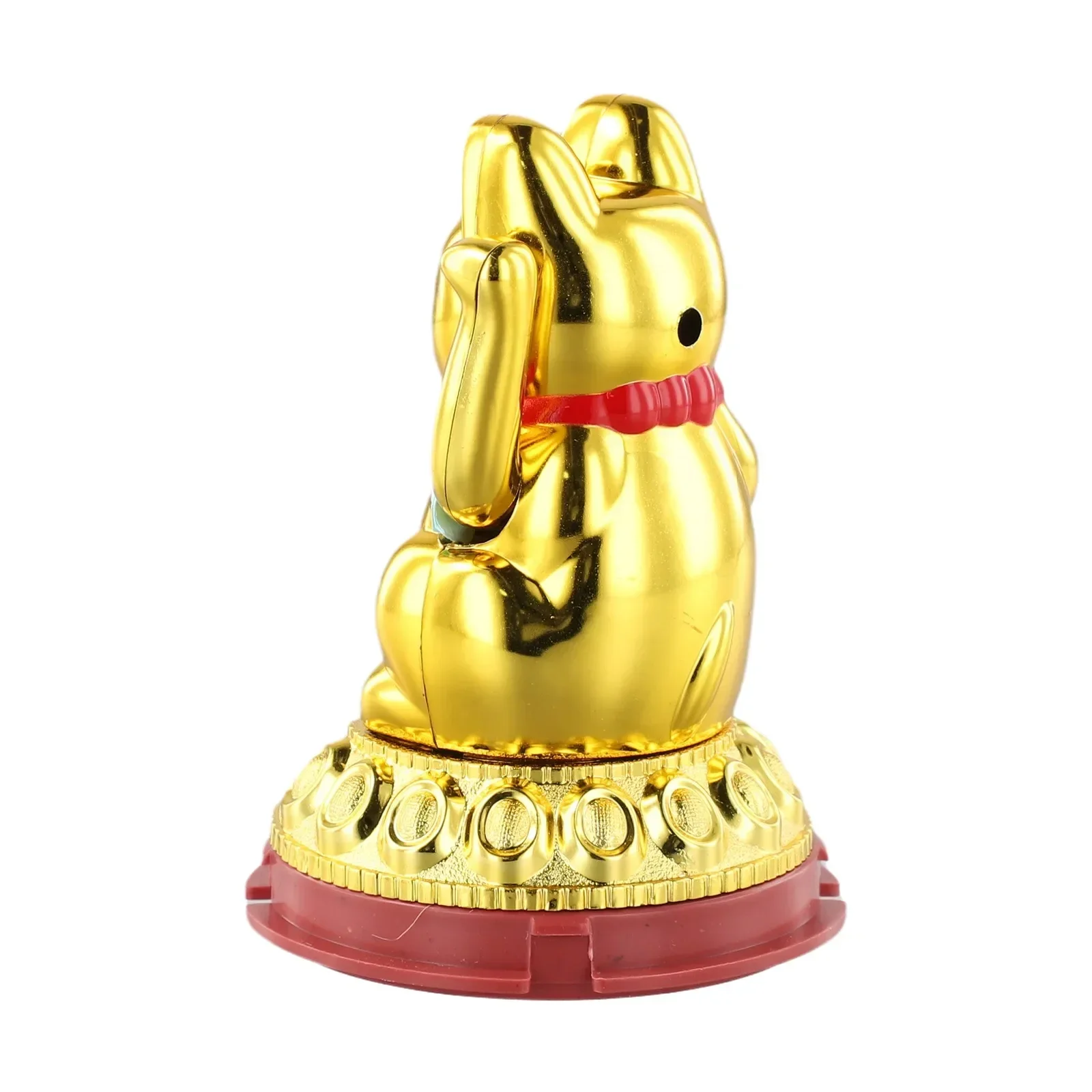 Eco-Friendly Solar Waving Lucky Cat Plastic Ornament - Image 3