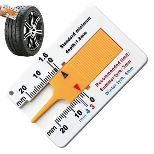 Car Tire Tread Depth Gauge ABS Accurate Measurement Tool
