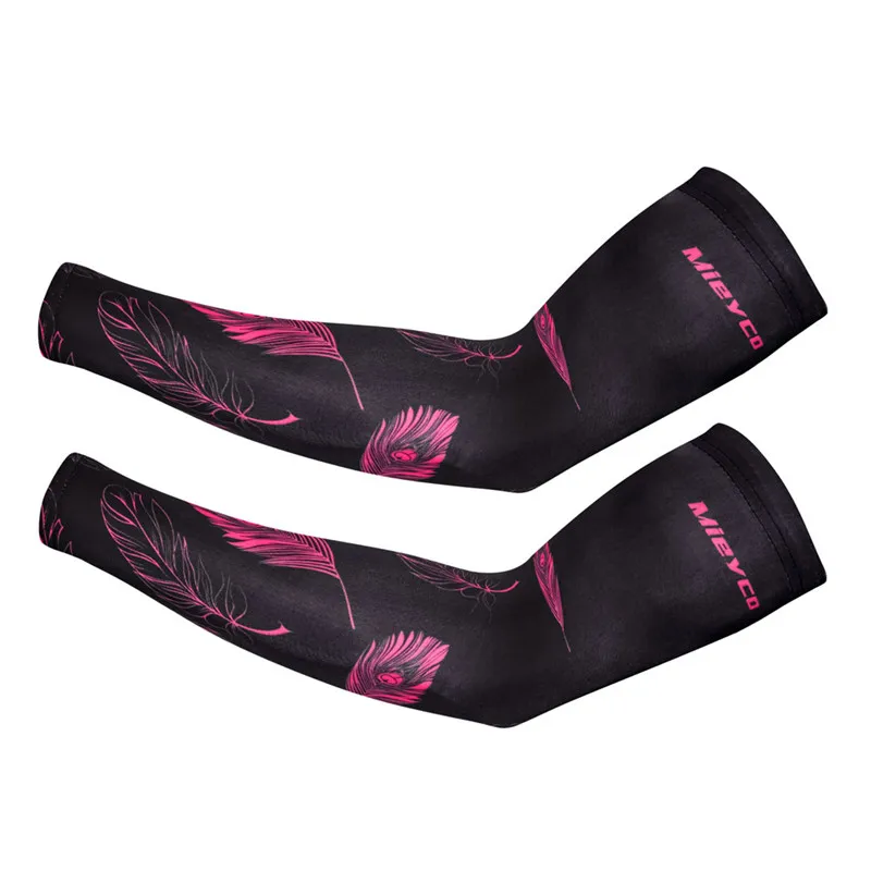 Breathable Quick Dry Polyester Cycling Arm Warmers UV Protection