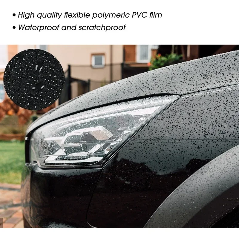 Gloss Black PVC Car Body Vinyl Wrap Self Adhesive 150x50cm - Image 4