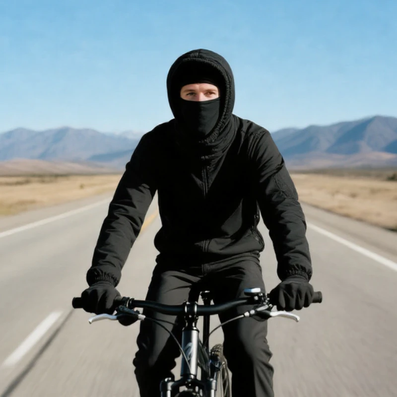 Windproof Balaclava Winter Hat 4-in-1 Face Cover Scarf - Image 2