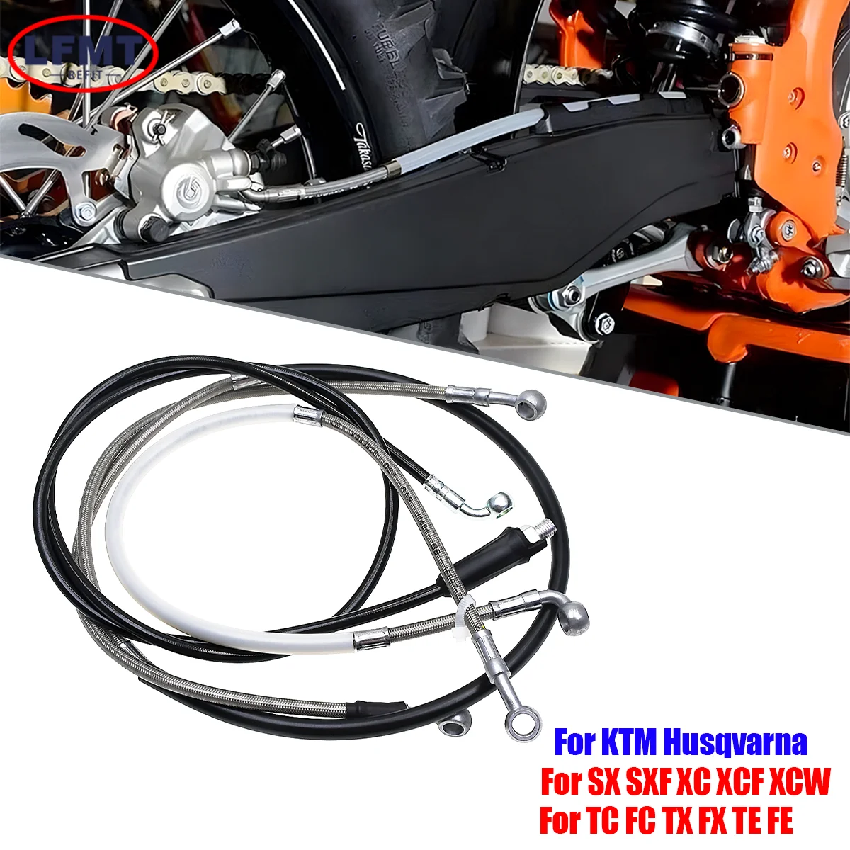 Husqvarna KTM 10mm Hydraulic Brake Hose Oil Line Assembly - Image 2