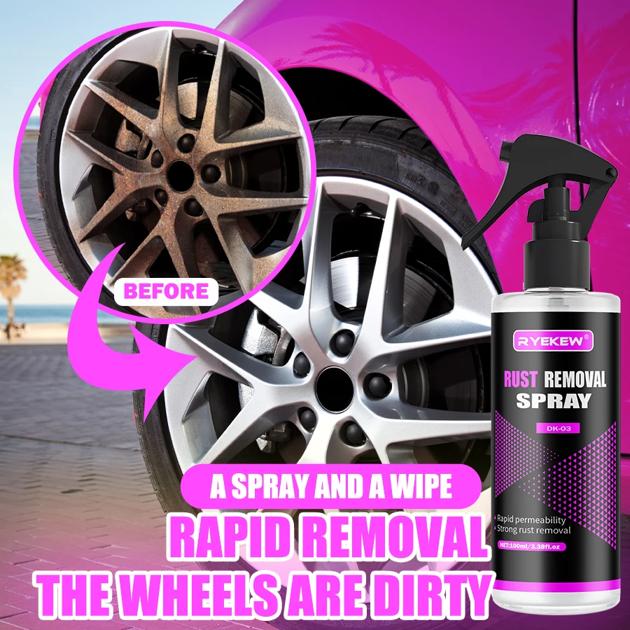 Multi-Purpose Rust Remover for Car Wheels and Paint Care