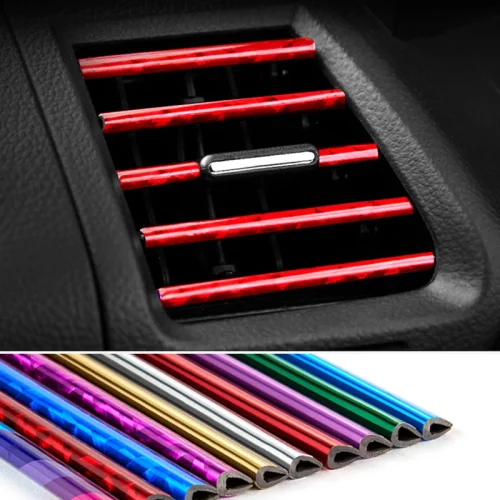 Universal Car Air Conditioner Outlet Decorative Strips 10 PCS
