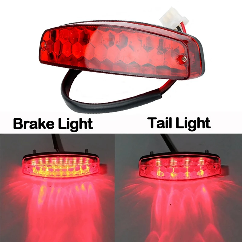 12V Red ATV Brake Stop Light Taillight Signal Lamp Accessories