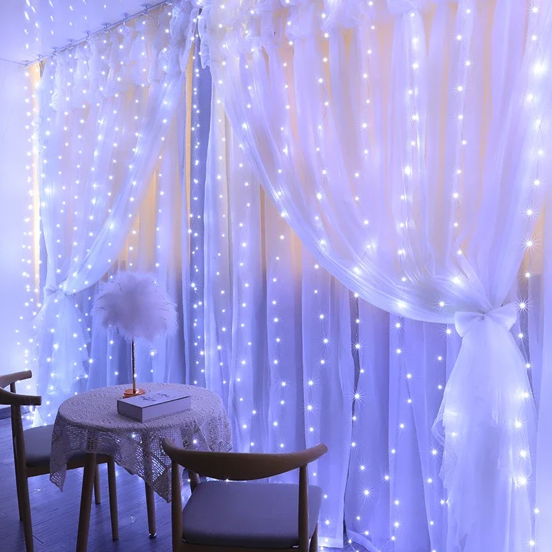 Christmas Curtain Lights Garland Decorative Fairy Lights - Image 2