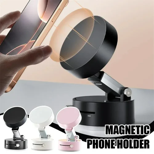 360° Rotating Magnetic Car Phone Holder with Suction Cup