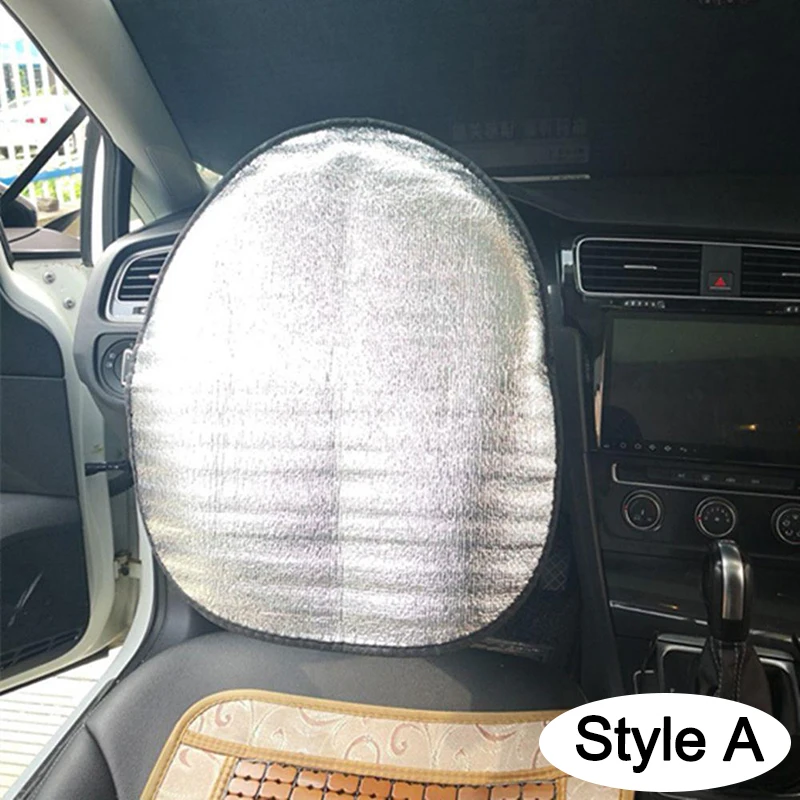 Double Thick Car Steering Wheel Sun Shade Anti-UV Cover - Image 4