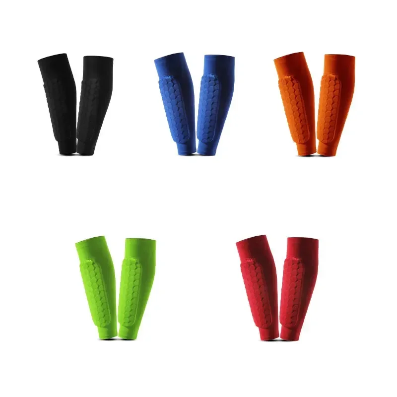 Honeycomb Soccer Shin Guards Polyester Protective Gear Adult - Image 6