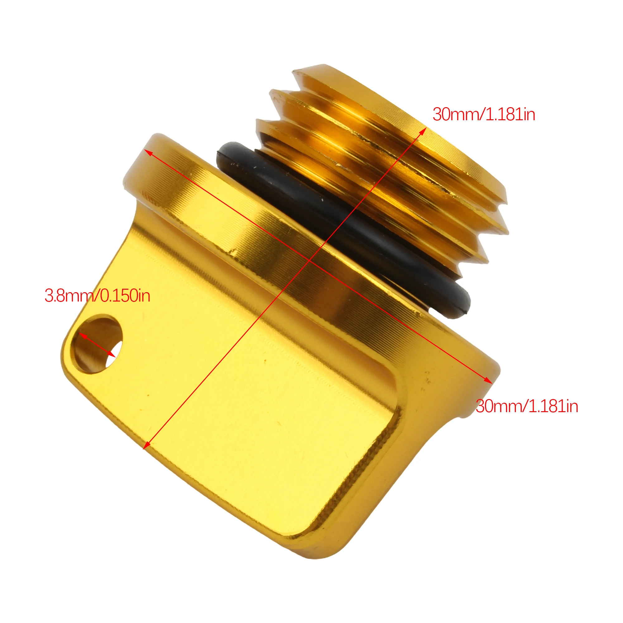 Universal CNC Aluminum Oil Cover for Motorcycle ATV Engine - Image 2