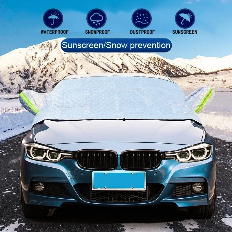 Waterproof Magnetic Car Windshield Snow Sun Cover Protector - Image 3