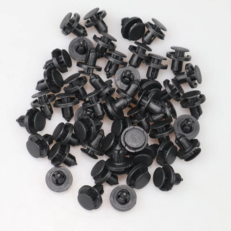 8mm Black Plastic Car Bumper Door Panel Clips Fasteners 10-50pcs - Image 6