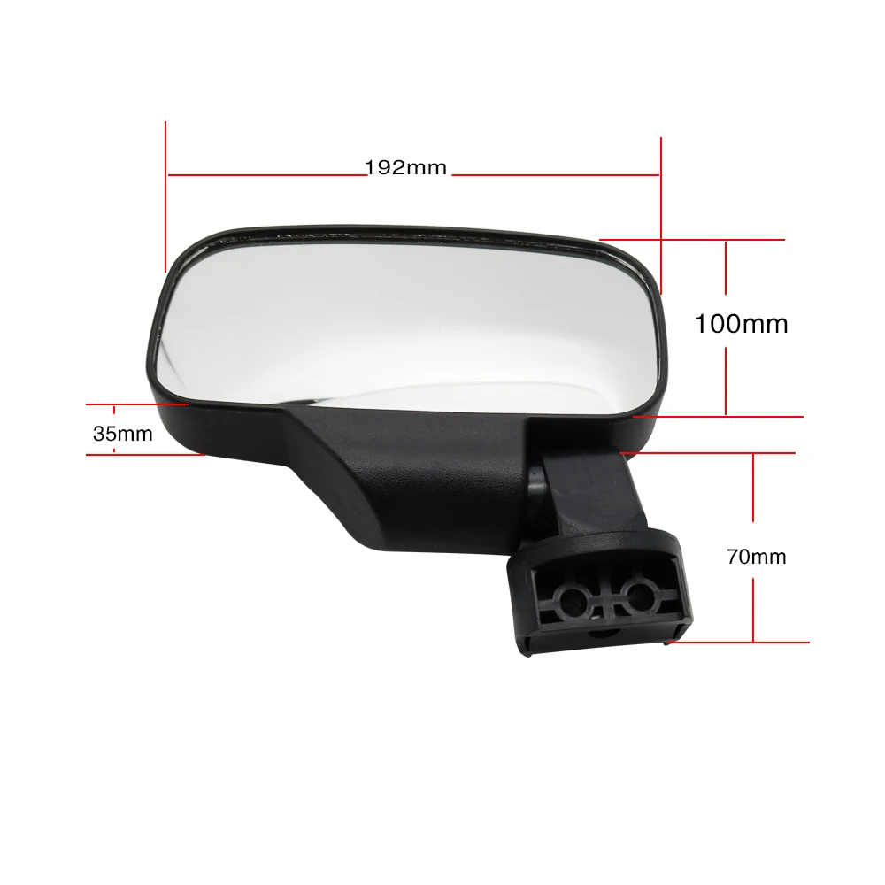 UTV 1.75" 2" Side Rear View Mirrors for Can Am Polaris RZR - Image 3