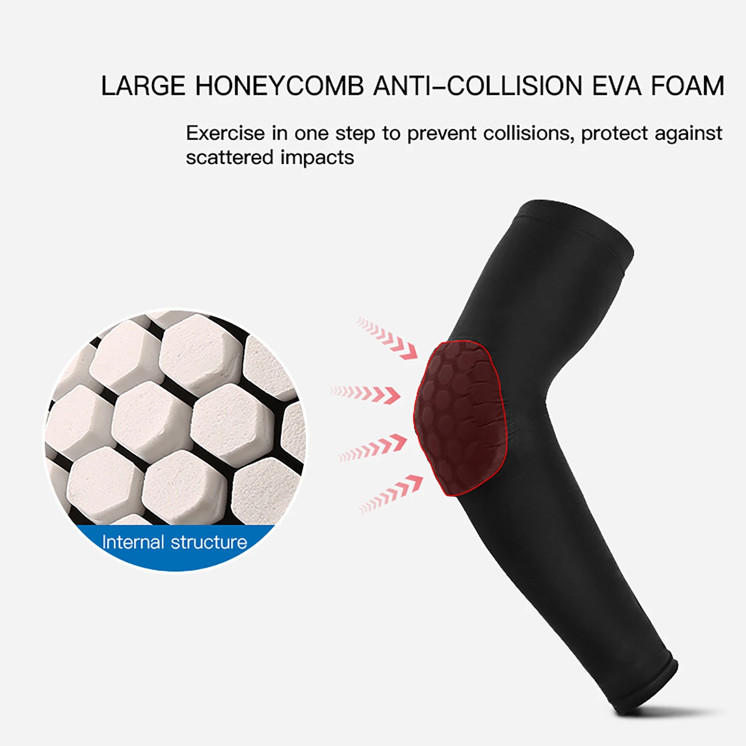 Kyncilor Cotton Honeycomb Elbow Sleeve for Sports Protection - Image 3
