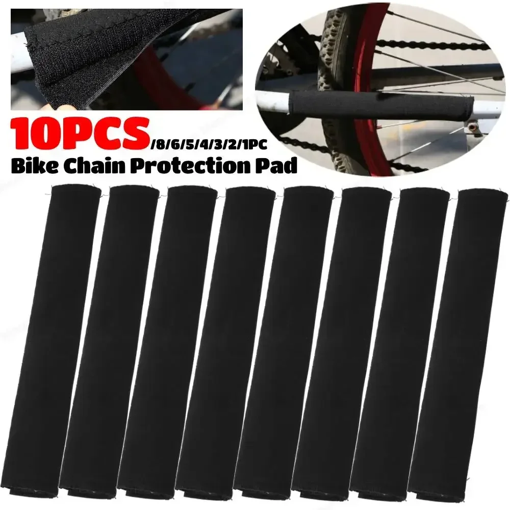 Neoprene Bike Chain Protector Universal Frame Guard Black - Image 2