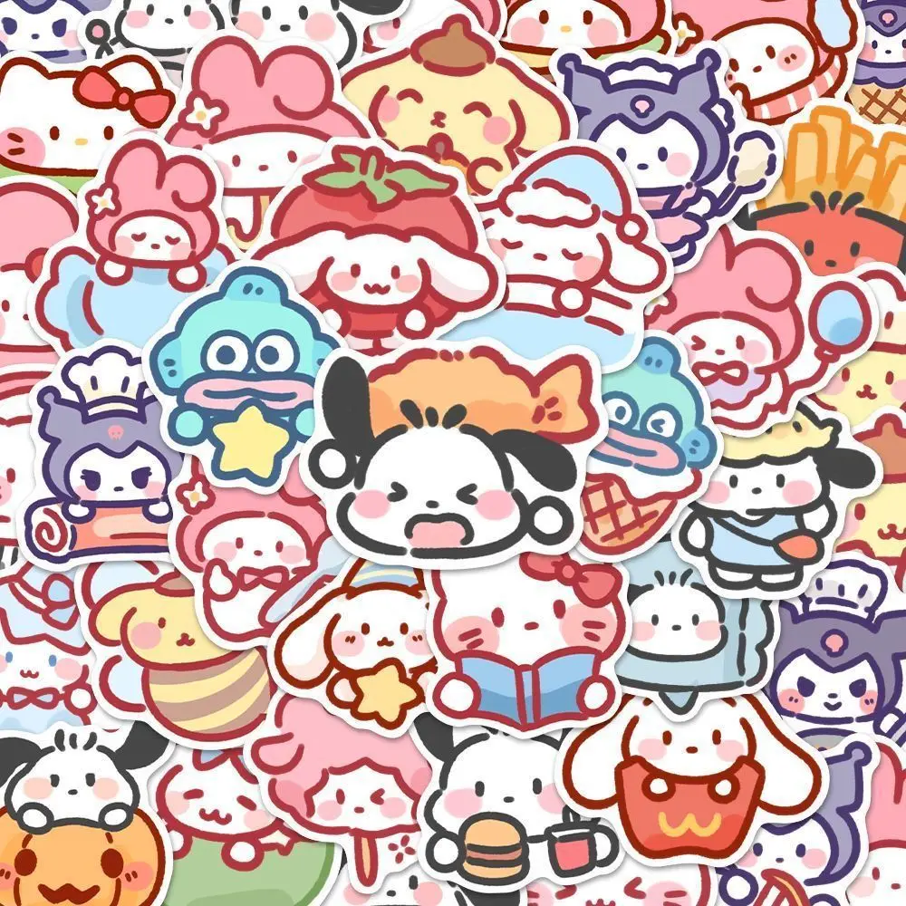 100pcs Sanrio Hand-painted Stickers for Notebook Decoration - Image 7