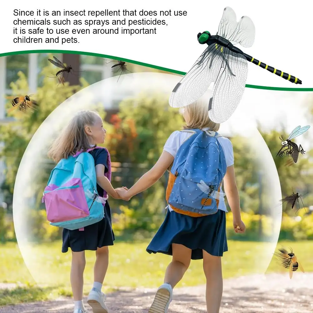 PVC Dragonfly Mosquito Repellent Ornament for Outdoor Use - Image 2