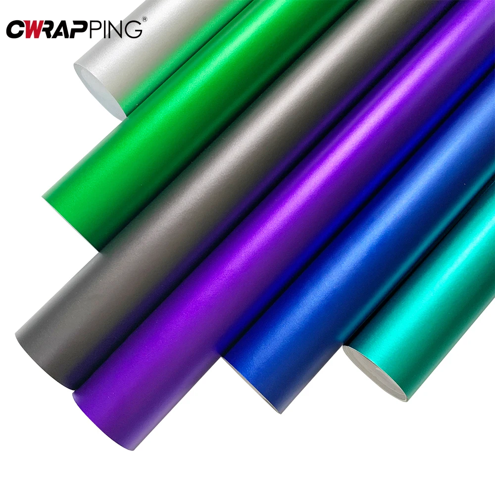 Matte Chrome Vinyl Car Wrap Film 30x50cm DIY Sticker