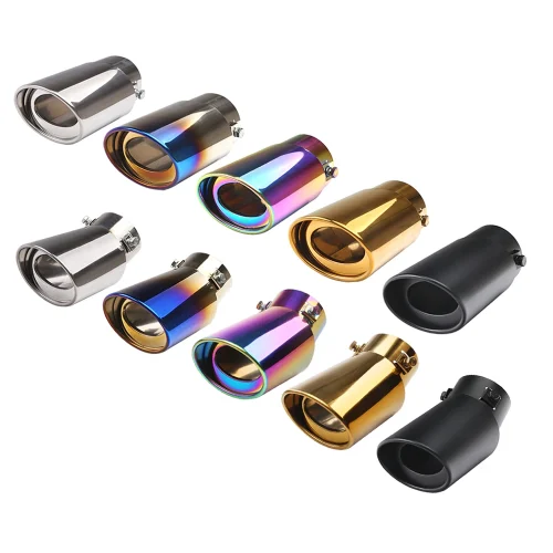 Stainless Steel Adjustable Exhaust Tip Universal Tailpipe 2.5″