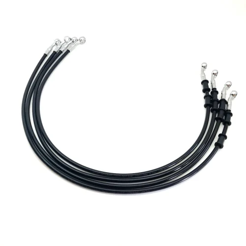 28 Degree Black Hydraulic Brake Hose 10mm Banjo Universal ATV