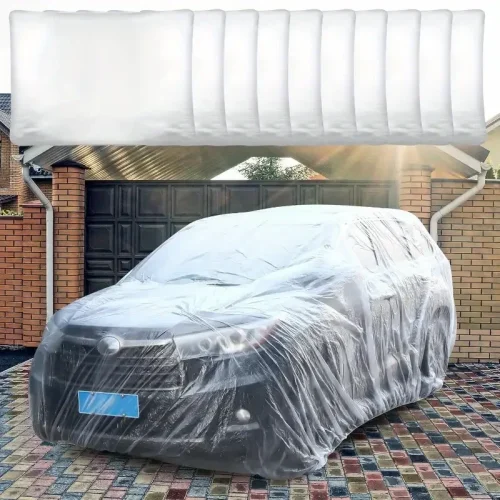 Universal PEVA Transparent Car Cover Indoor Dustproof Protector