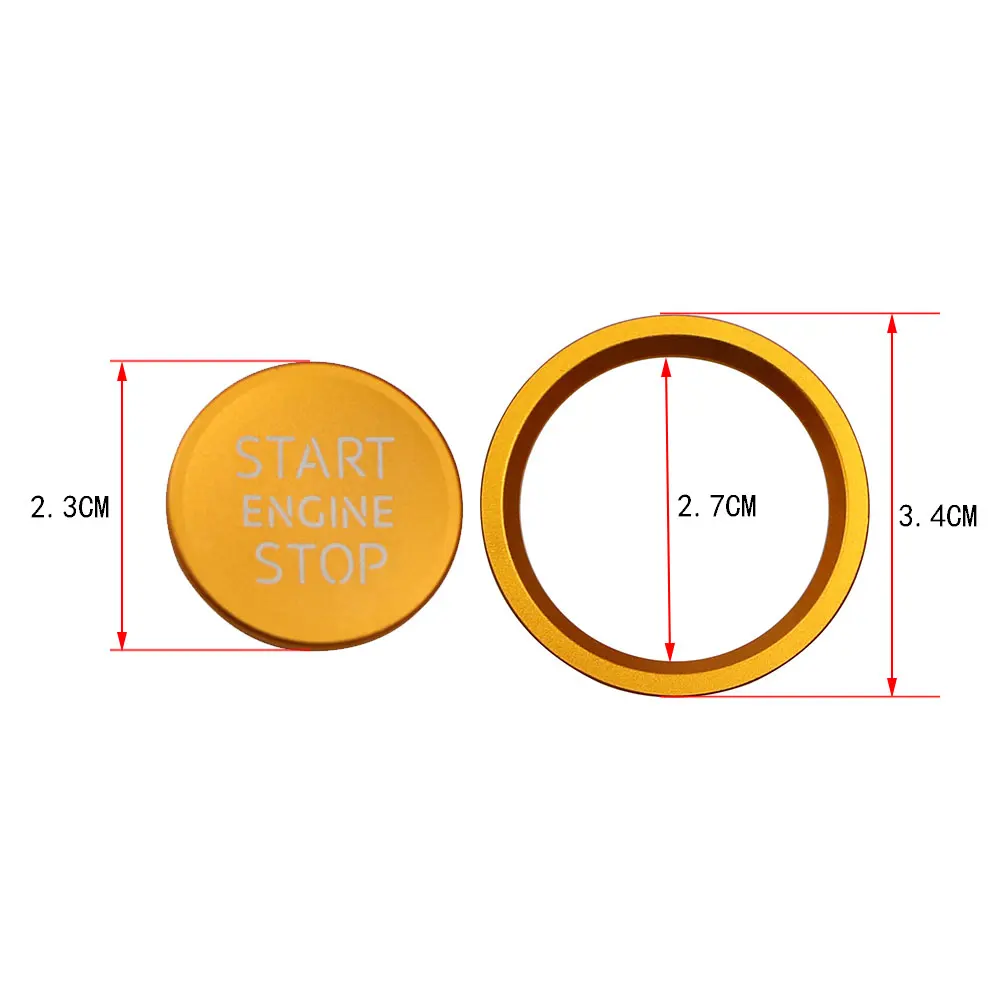 Audi Engine Start Stop Ignition Ring Sticker Case Cover - Image 3